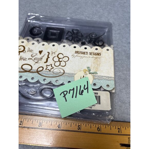 Brushed Designs Clear Stamps Set by Fancy Pants Designs for Journaling & Scrapbo - Picture 6 of 6